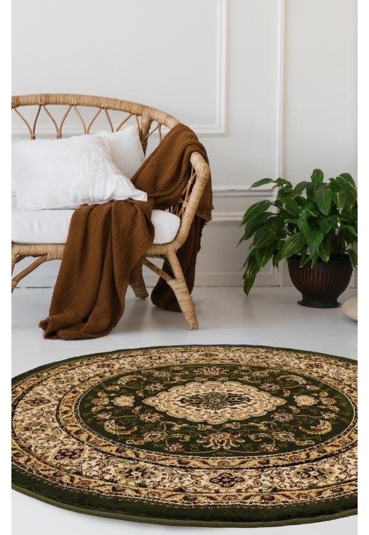 Traditional Green Area Rug