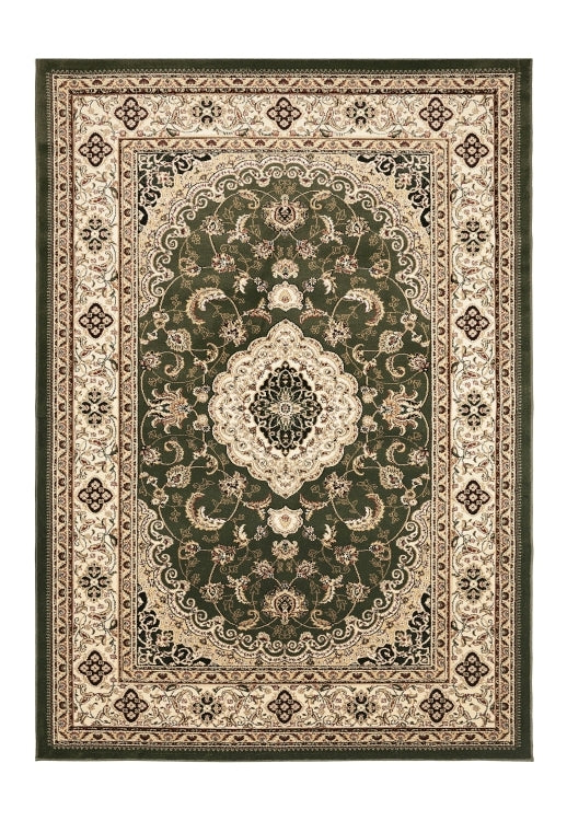 Traditional Green Area Rug