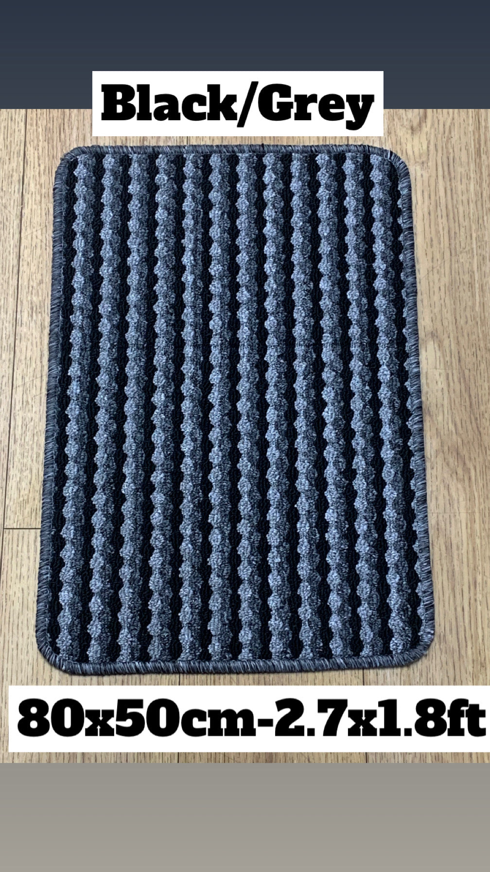 Two Tone Washable Rug – Multiple Colours & Sizes