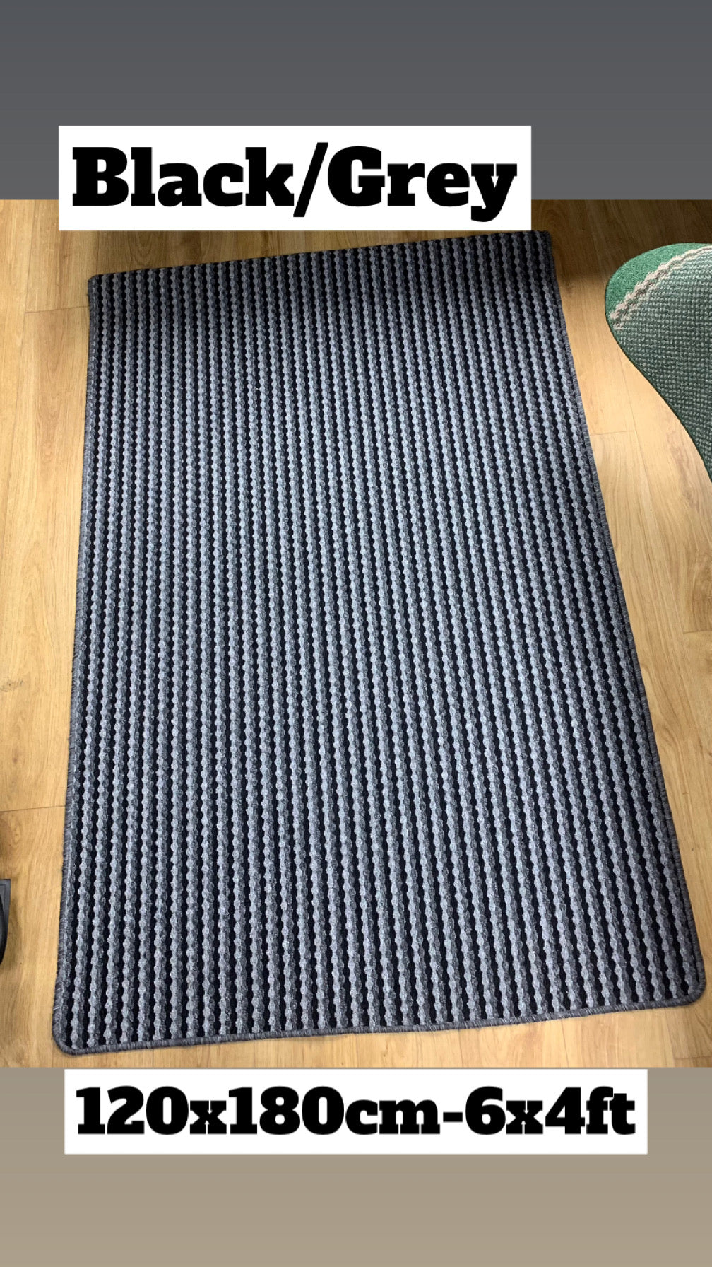 Two Tone Washable Rug – Multiple Colours & Sizes