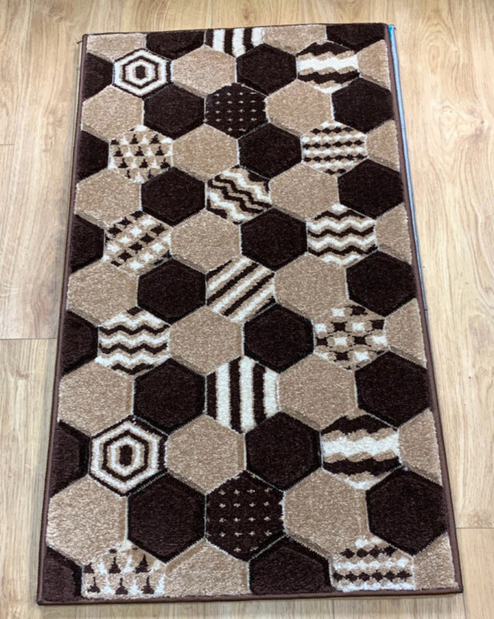 Honeycomb Hexagon Pattern Rug – Multiple Colours & Sizes