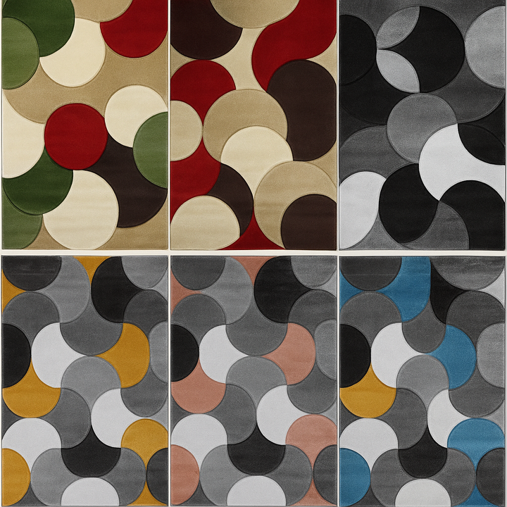 Shell Pattern Modern Rug – Multiple Colours & Sizes