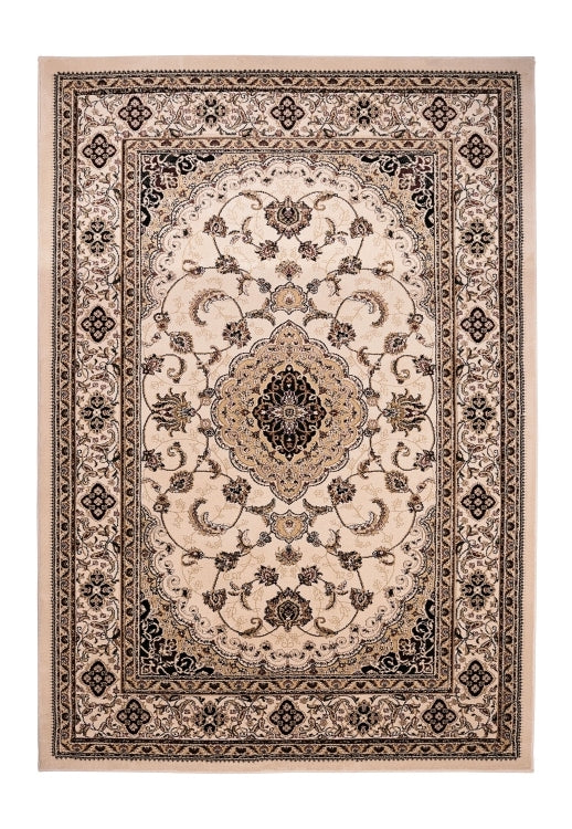 Traditional Beige and Brown Area Rug