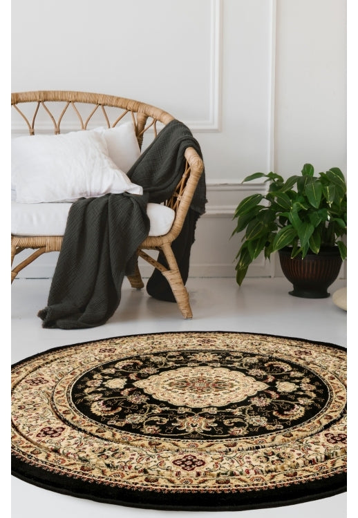 Traditional Black Area Rug