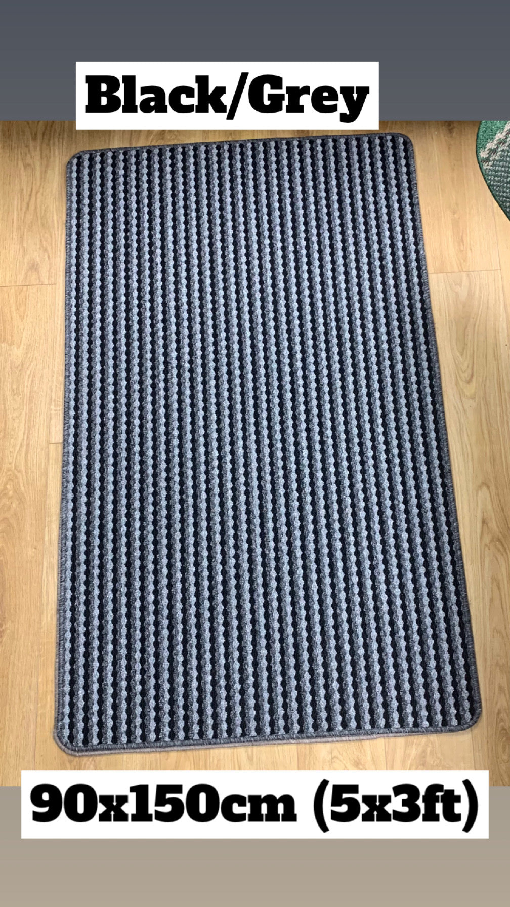 Two Tone Washable Rug – Multiple Colours & Sizes