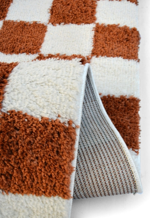 Snug Checks Terracotta