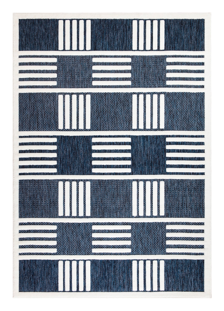 Bexley Rug – Blue-Cream
