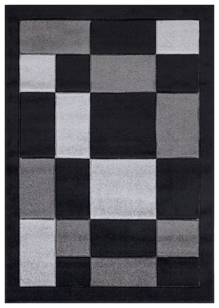 Mosaic Black & Grey Rug