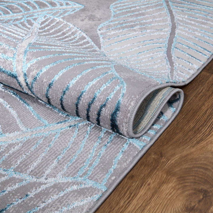 Verdant Leaf Pattern Modern Rugs Collection