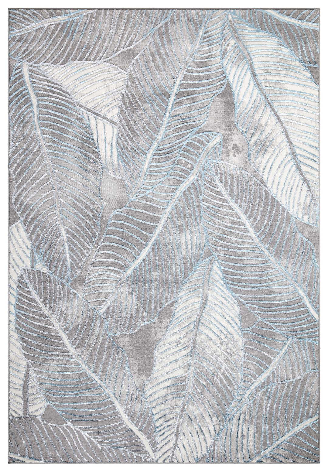 Verdant Leaf Pattern Modern Rugs Collection