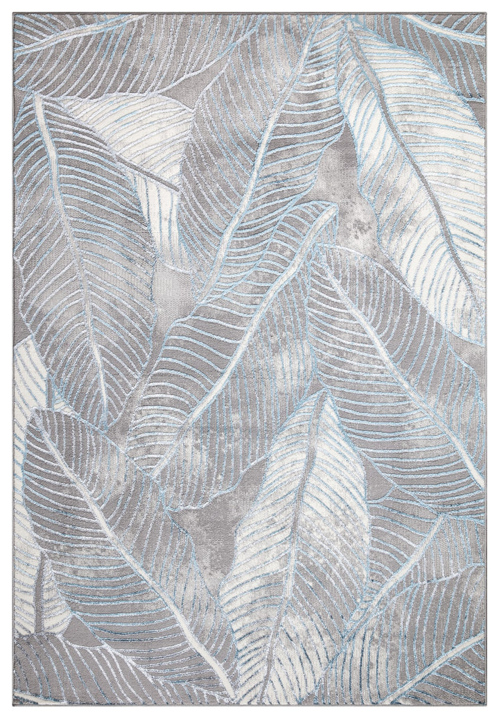 Verdant Leaf Pattern Modern Rugs Collection