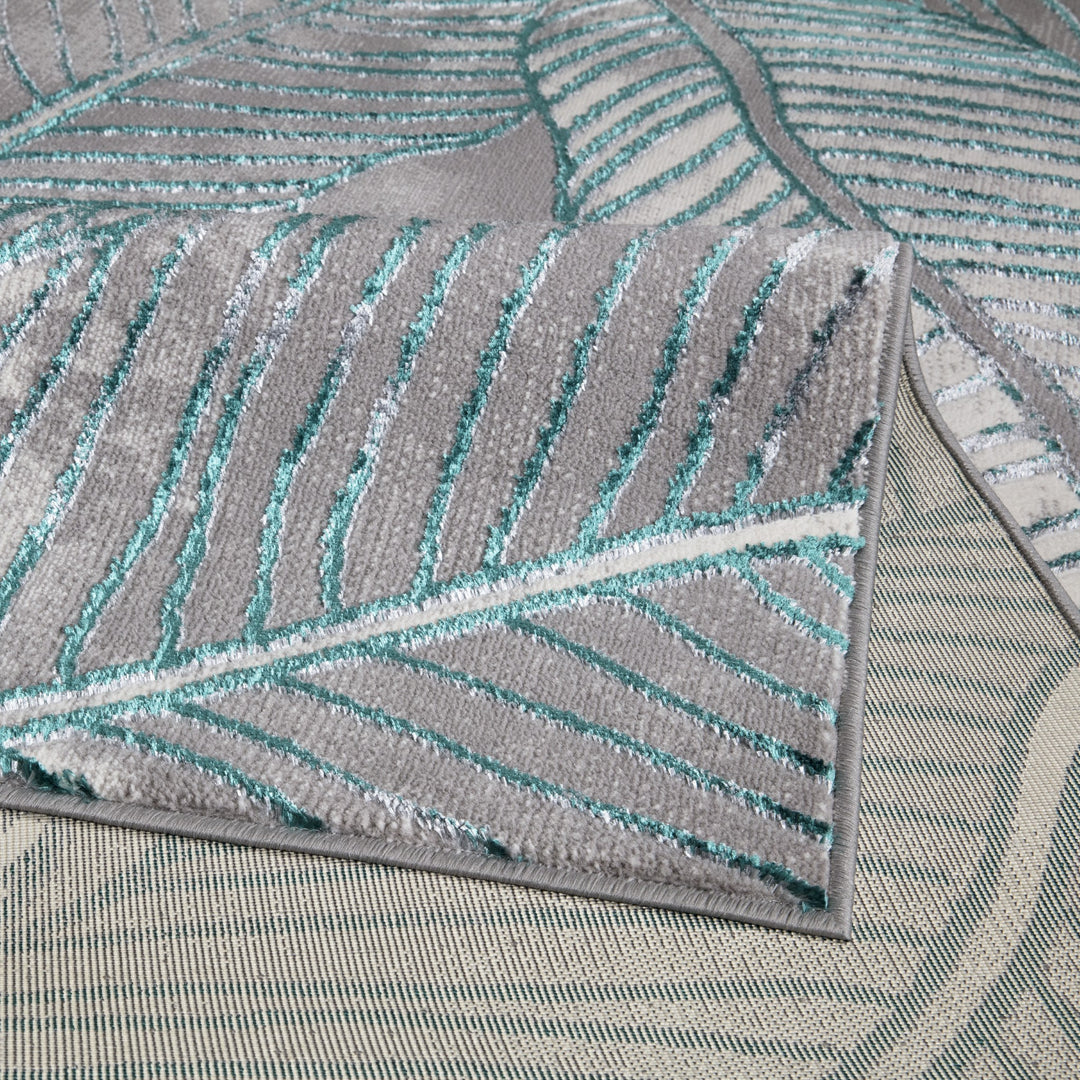 Verdant Leaf Pattern Modern Rugs Collection