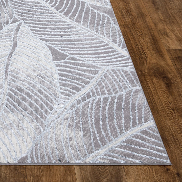 Verdant Leaf Pattern Modern Rugs Collection