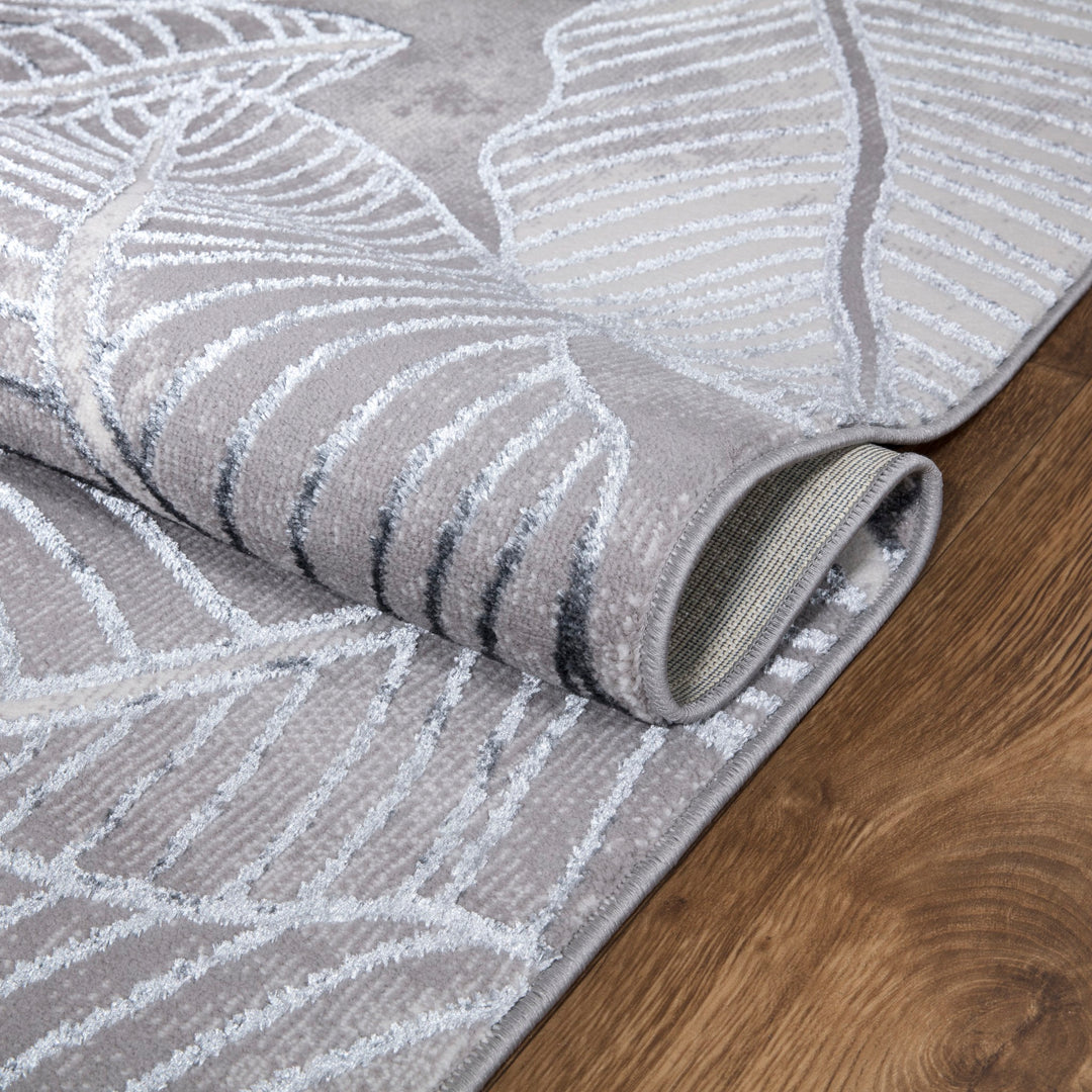 Verdant Leaf Pattern Modern Rugs Collection