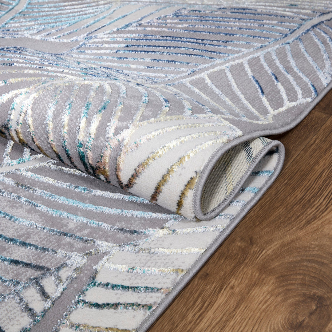 Verdant Leaf Pattern Modern Rugs Collection