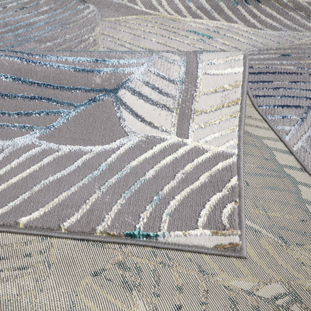 Verdant Leaf Pattern Modern Rugs Collection