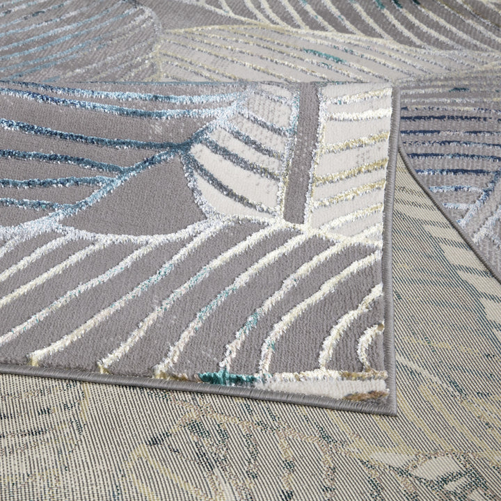 Verdant Leaf Pattern Modern Rugs Collection