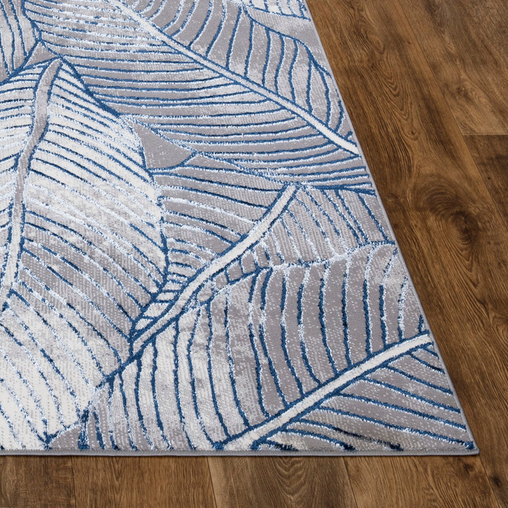 Verdant Leaf Pattern Modern Rugs Collection