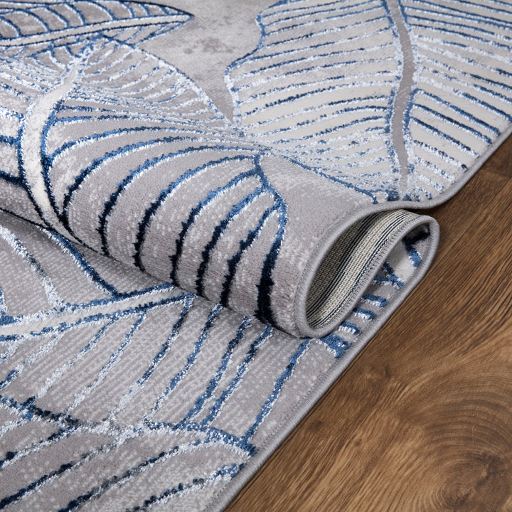 Verdant Leaf Pattern Modern Rugs Collection