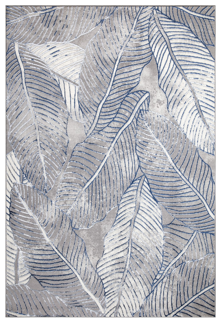 Verdant Leaf Pattern Modern Rugs Collection