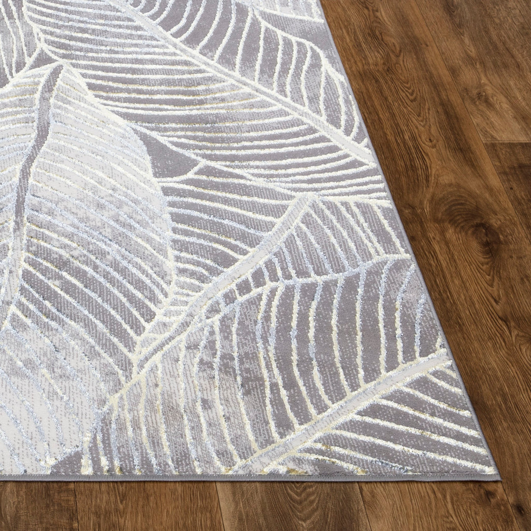 Verdant Leaf Pattern Modern Rugs Collection