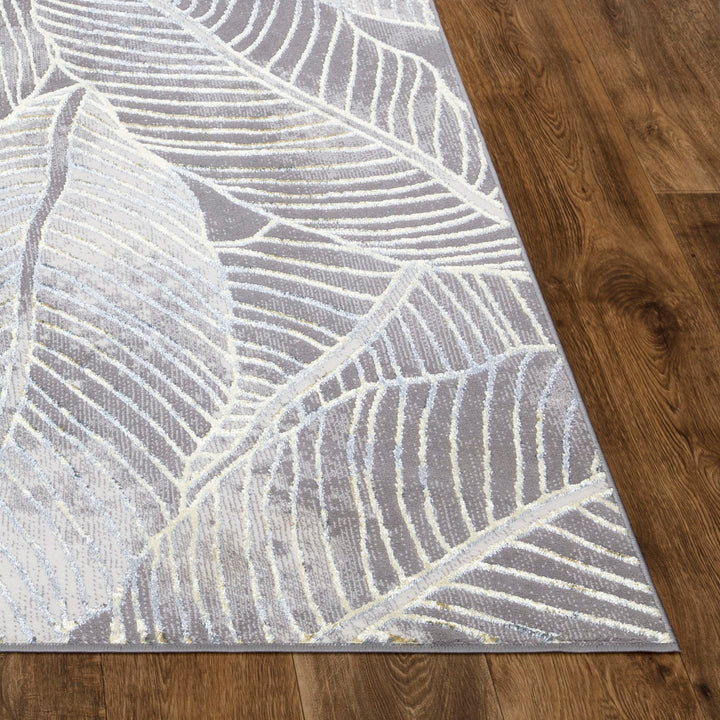 Verdant Leaf Pattern Modern Rugs Collection