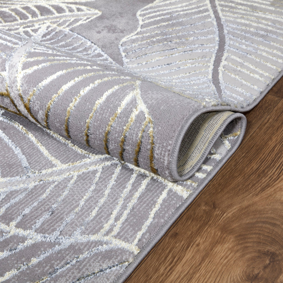 Verdant Leaf Pattern Modern Rugs Collection