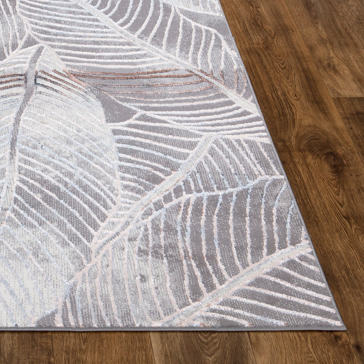 Verdant Leaf Pattern Modern Rugs Collection