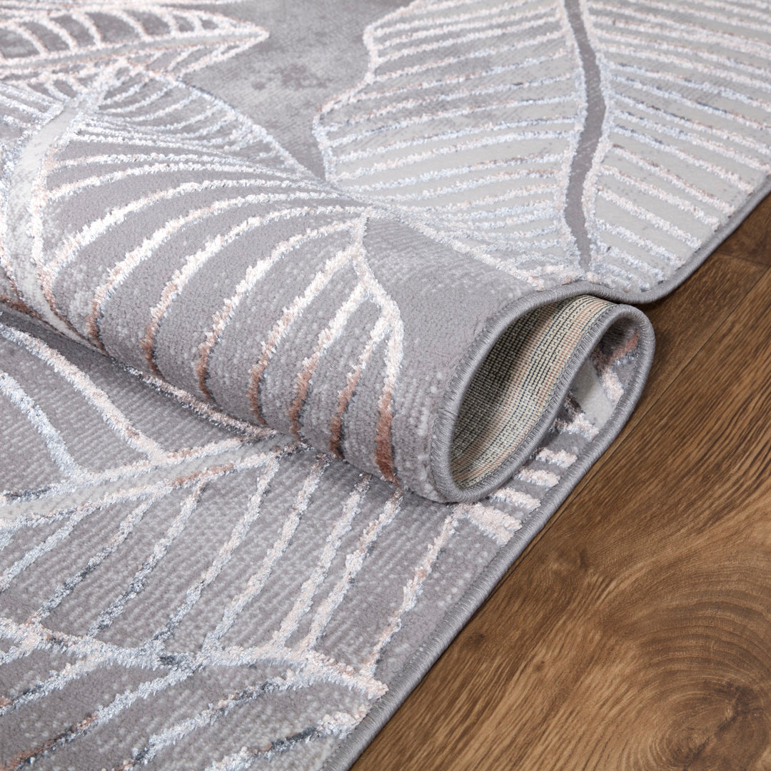 Verdant Leaf Pattern Modern Rugs Collection