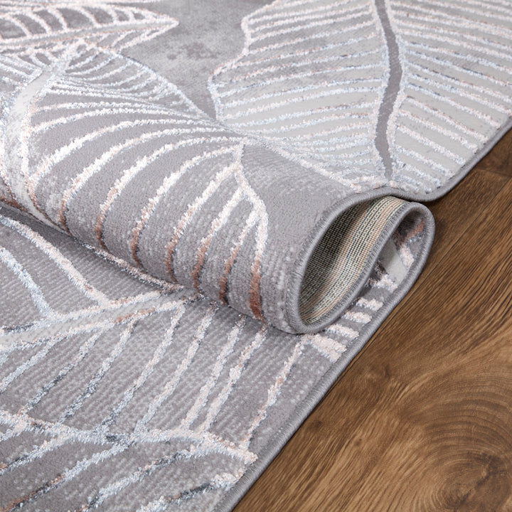 Verdant Leaf Pattern Modern Rugs Collection