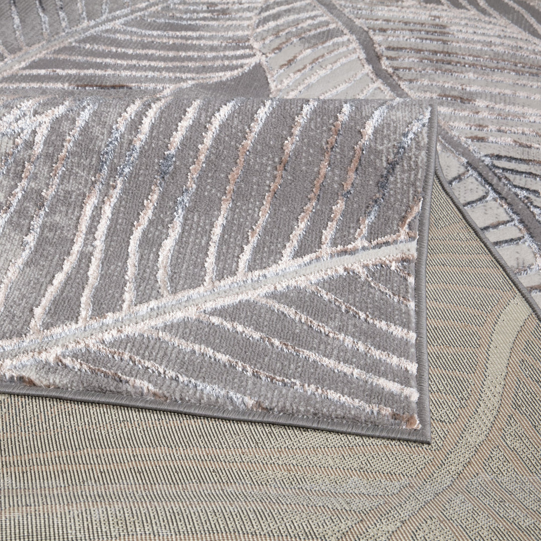 Verdant Leaf Pattern Modern Rugs Collection