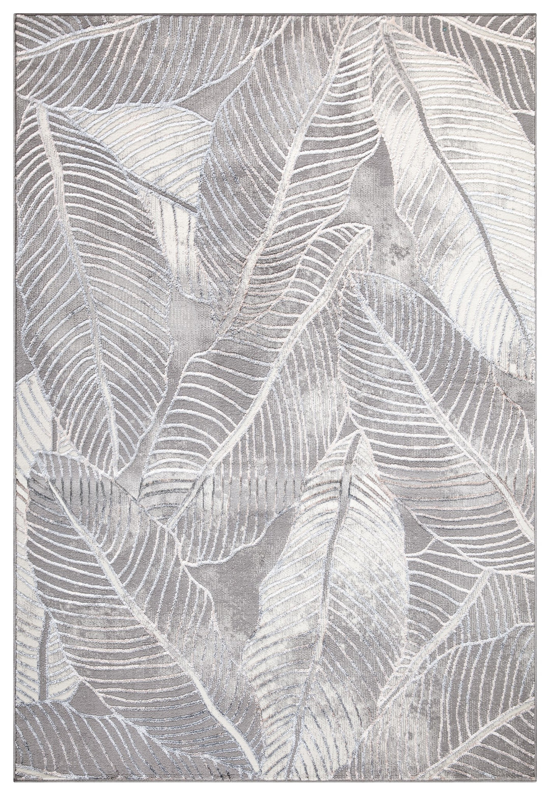Verdant Leaf Pattern Modern Rugs Collection