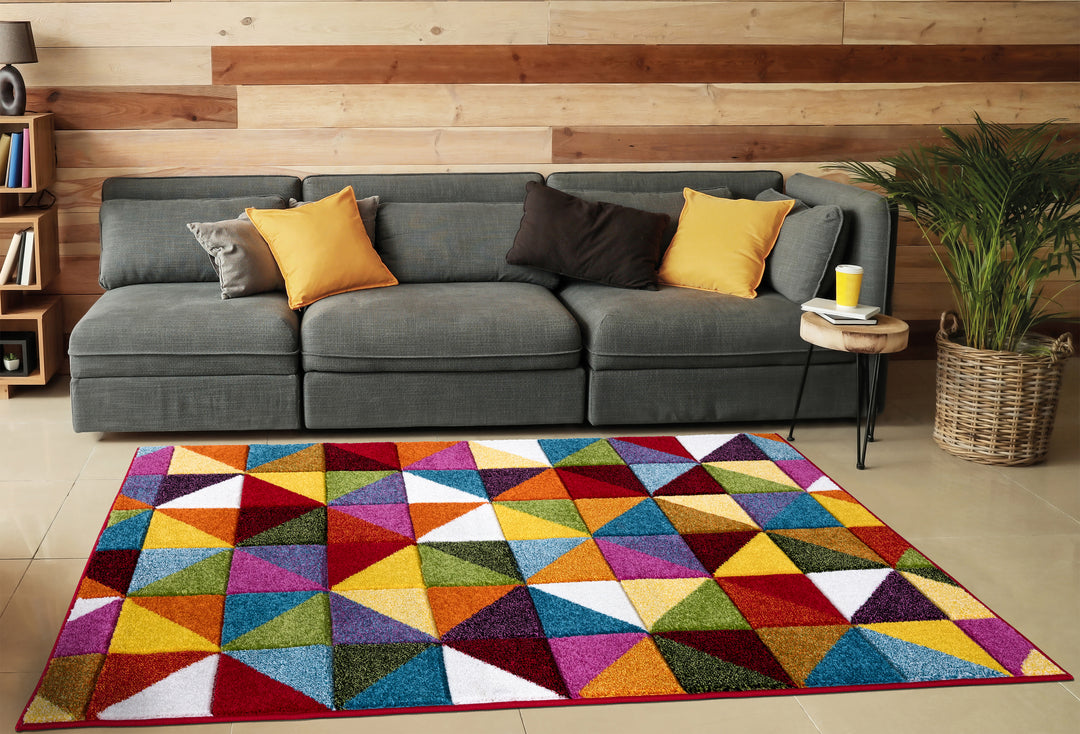 Multi Triangle Rug