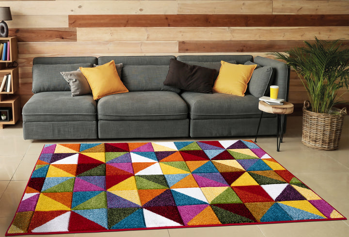 Multi Triangle Rug