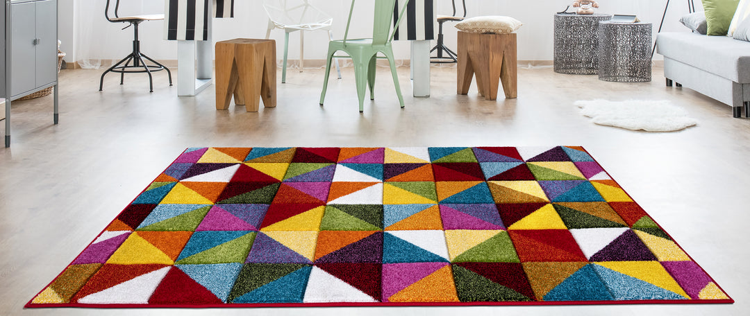 Multi Triangle Rug