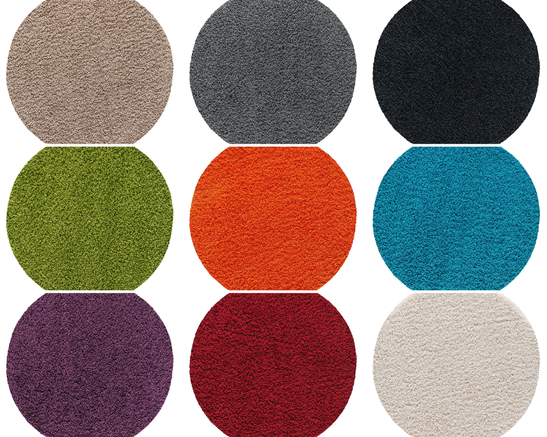 Veloria Shaggy Rug Thick Soft Large Small Modern Plain Carpet Living Room Bedroom Floor Mat