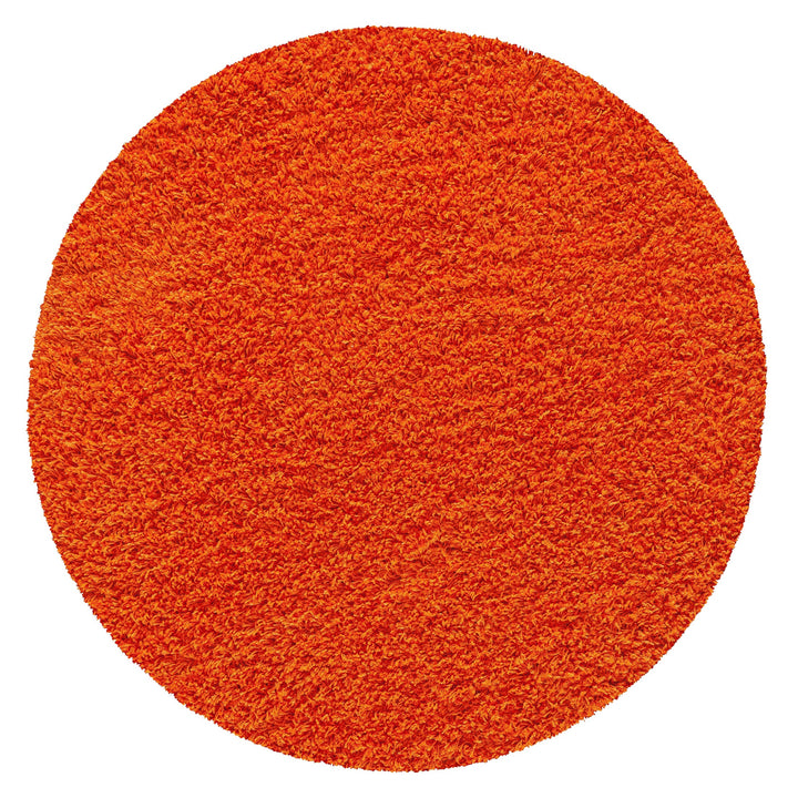 Veloria Round Orange Rug