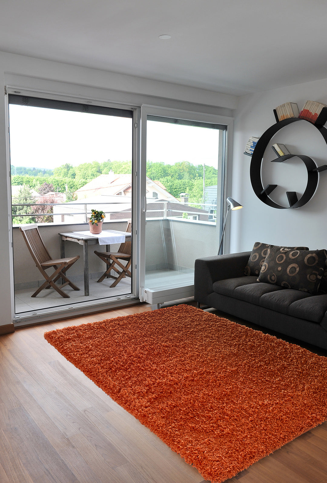 Veloria Circular Shaggy Rug Collection