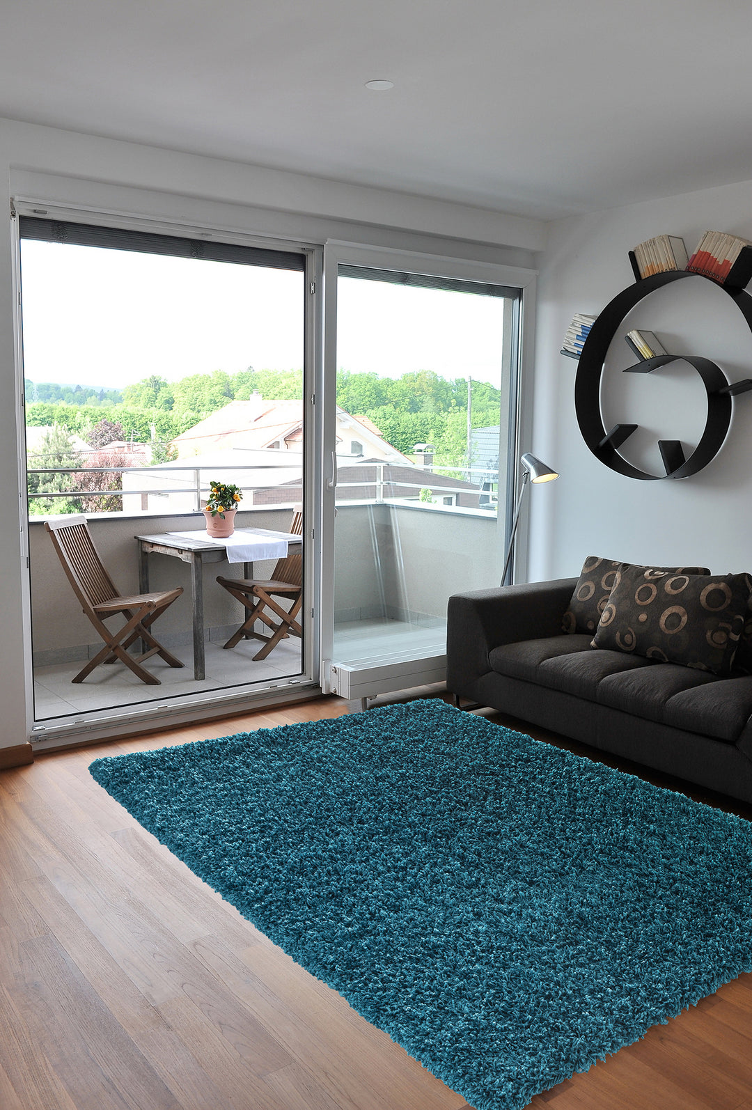 Veloria Circular Shaggy Rug Collection