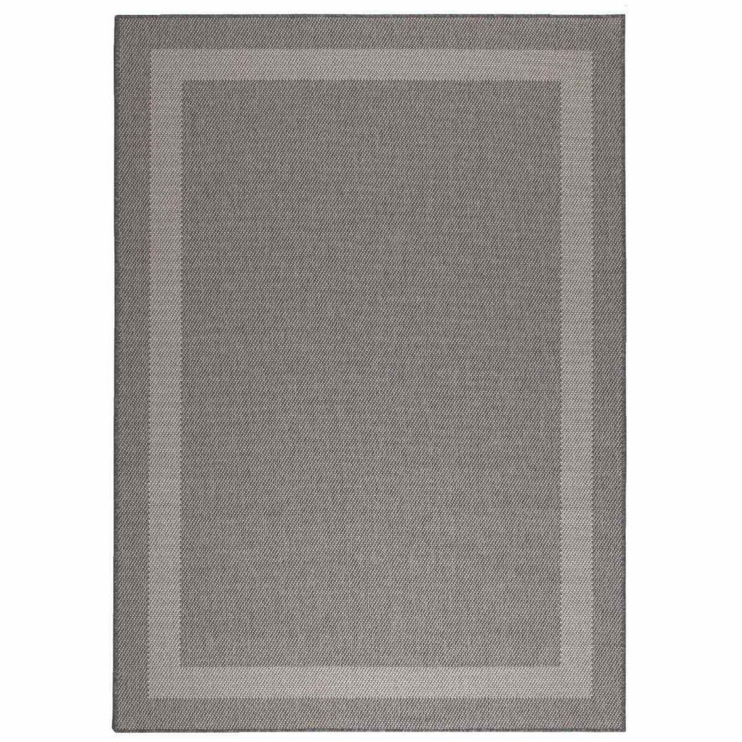 Duo Weave Rug Border Silver