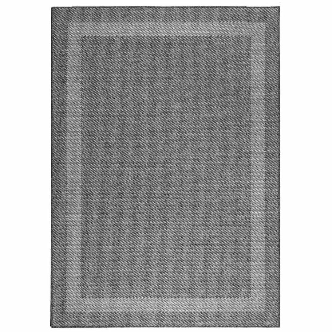 Duo Weave Indoor/Outdoor Rug Border Charcoal