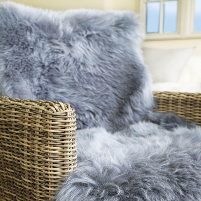 Genuine Sheepskin Rug Grey