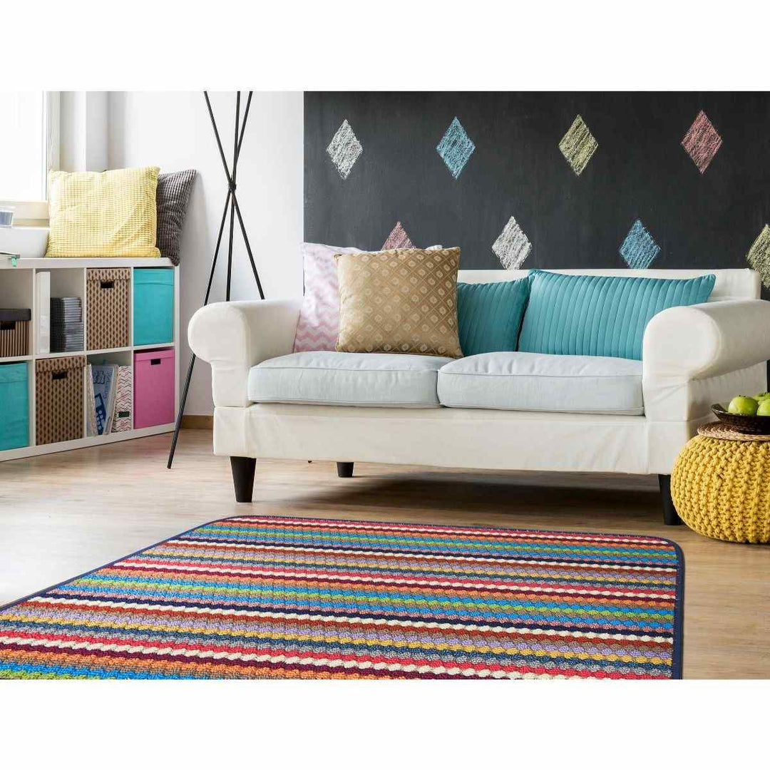 Ribbed Washable Mat Multi