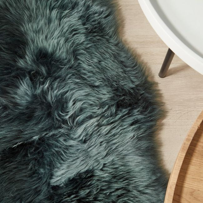 Genuine Sheepskin Rug Forest