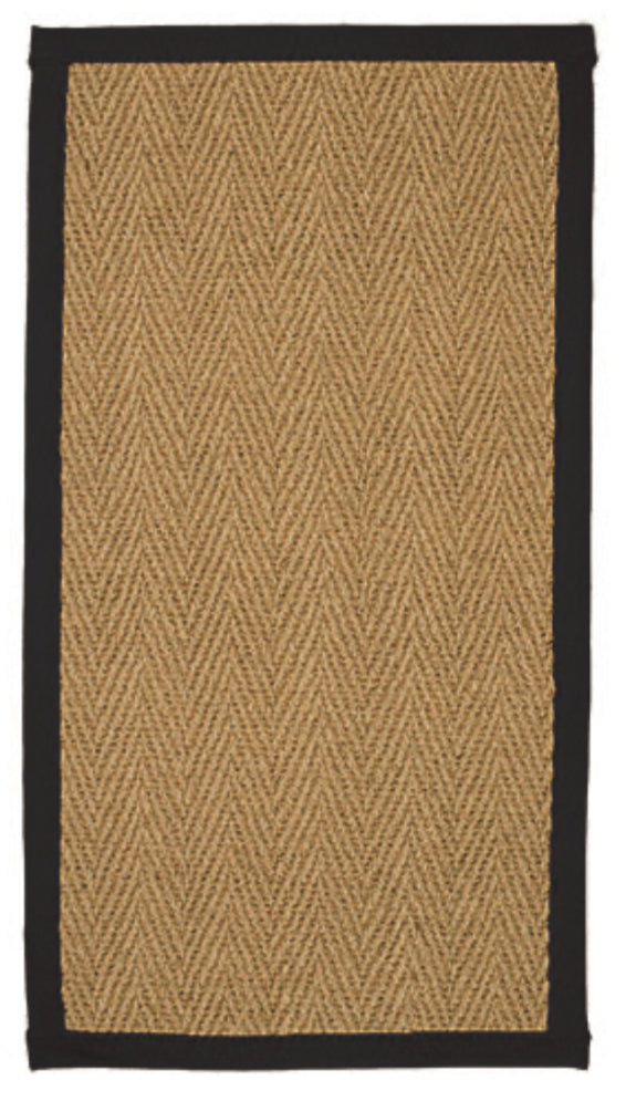 Black Herringbone Rug