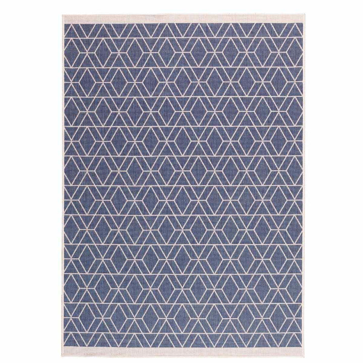 Duo Weave Rug Diamonds Ocean