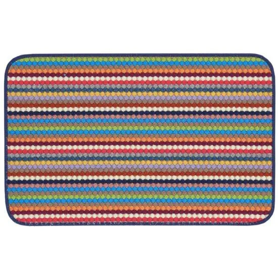 Ribbed Washable Mat Multi
