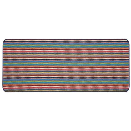 Ribbed Washable Mat Multi Runner